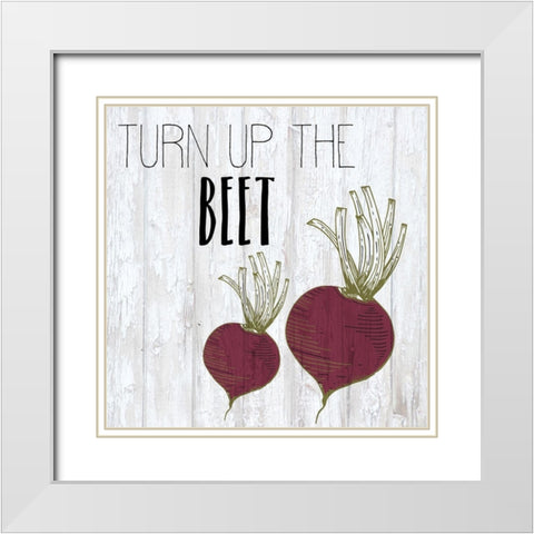 Vegetables 2 White Modern Wood Framed Art Print with Double Matting by Kimberly, Allen