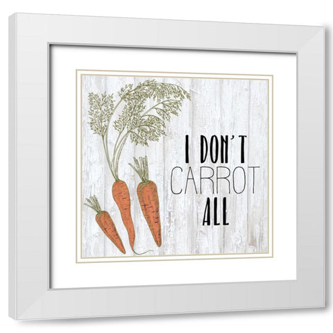 Vegetables 3 White Modern Wood Framed Art Print with Double Matting by Kimberly, Allen