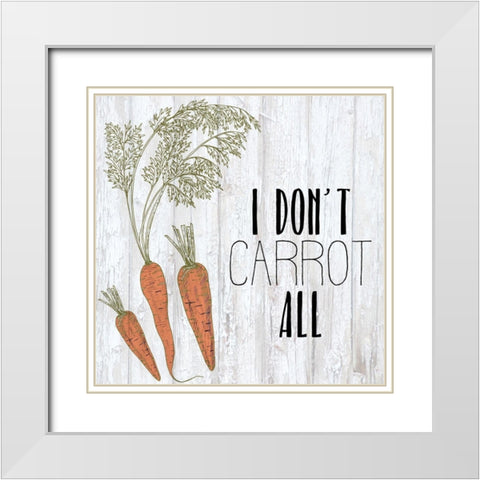 Vegetables 3 White Modern Wood Framed Art Print with Double Matting by Kimberly, Allen