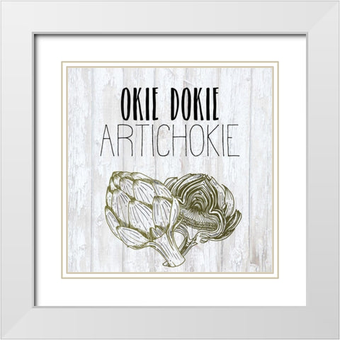 Vegetables 4 White Modern Wood Framed Art Print with Double Matting by Kimberly, Allen