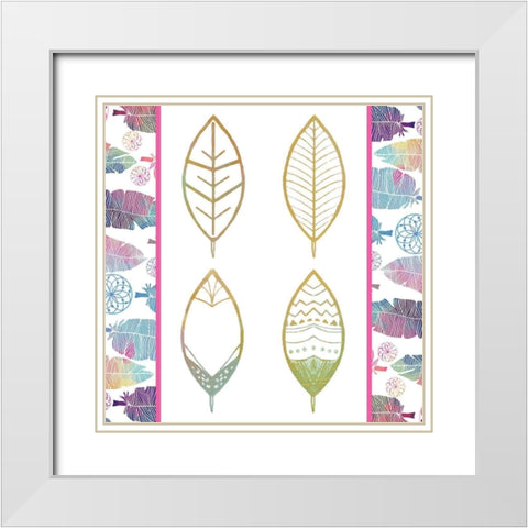 Wild 6 White Modern Wood Framed Art Print with Double Matting by Kimberly, Allen