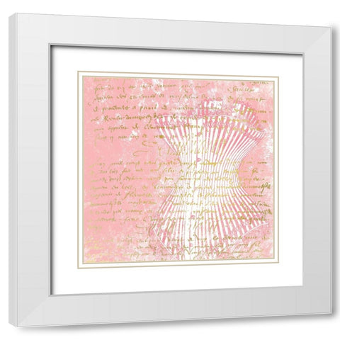 Corset 2 White Modern Wood Framed Art Print with Double Matting by Kimberly, Allen