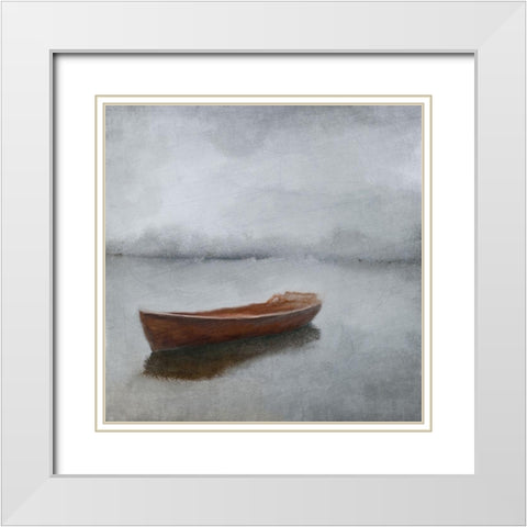 A Grey Day White Modern Wood Framed Art Print with Double Matting by Kimberly, Allen