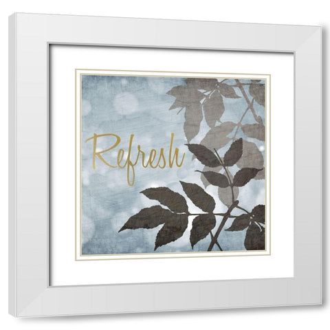 At the Spa 3 White Modern Wood Framed Art Print with Double Matting by Kimberly, Allen