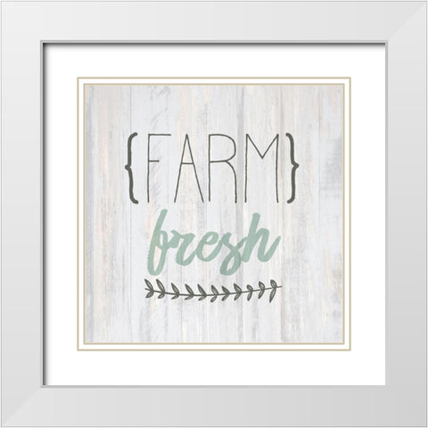 Fresh Farm White Modern Wood Framed Art Print with Double Matting by Kimberly, Allen