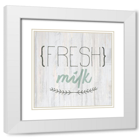 Fresh Milk White Modern Wood Framed Art Print with Double Matting by Kimberly, Allen