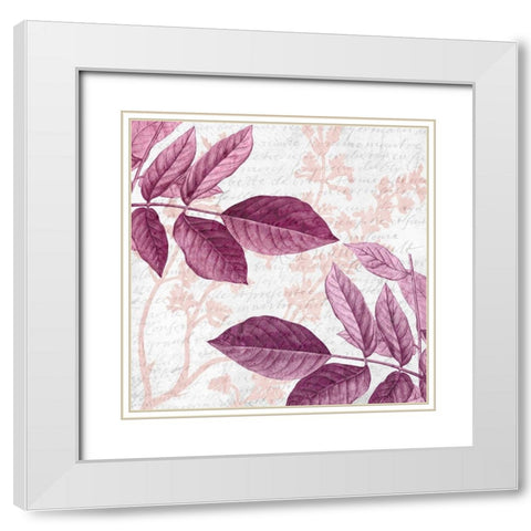 Jeweled Branches 2 White Modern Wood Framed Art Print with Double Matting by Kimberly, Allen