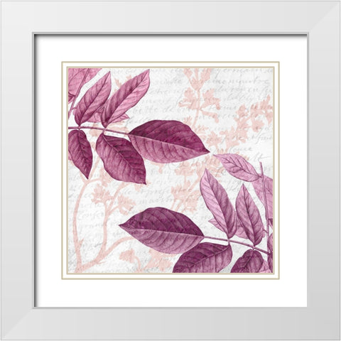 Jeweled Branches 2 White Modern Wood Framed Art Print with Double Matting by Kimberly, Allen
