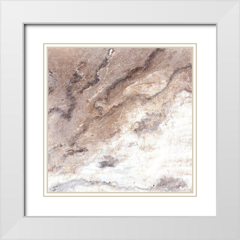 Mason Mood White Modern Wood Framed Art Print with Double Matting by Kimberly, Allen