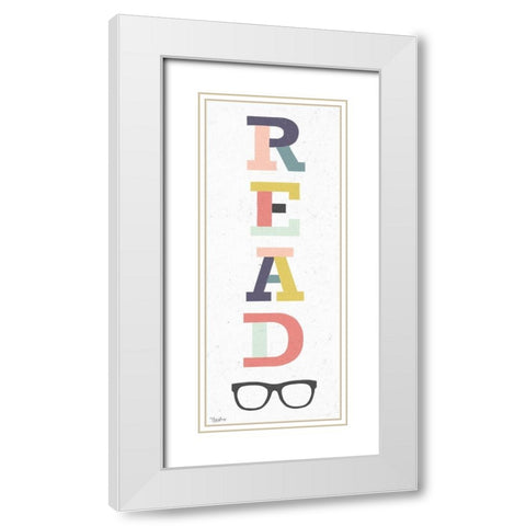 Read White Modern Wood Framed Art Print with Double Matting by Louise, Gigi