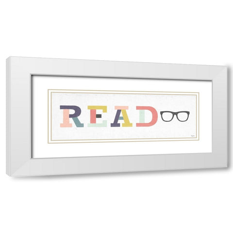 Read 2 White Modern Wood Framed Art Print with Double Matting by Louise, Gigi