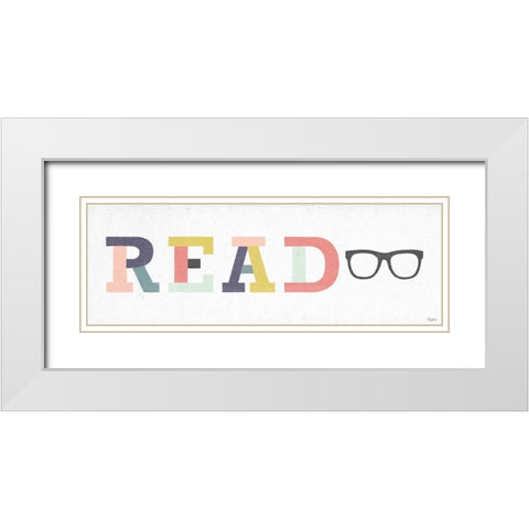 Read 2 White Modern Wood Framed Art Print with Double Matting by Louise, Gigi