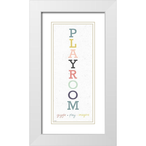 Playroom 2 White Modern Wood Framed Art Print with Double Matting by Louise, Gigi