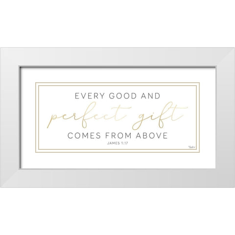Perfect Gift White Modern Wood Framed Art Print with Double Matting by Louise, Gigi