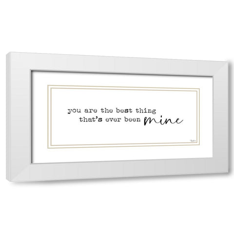 Best Thing White Modern Wood Framed Art Print with Double Matting by Louise, Gigi