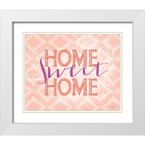 Home Sweet White Modern Wood Framed Art Print with Double Matting by Louise, Gigi