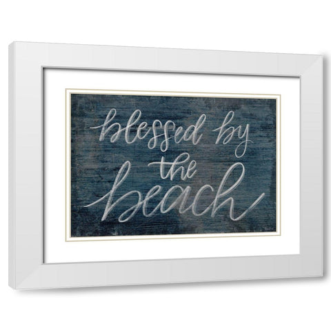 Blessed Beach White Modern Wood Framed Art Print with Double Matting by Louise, Gigi