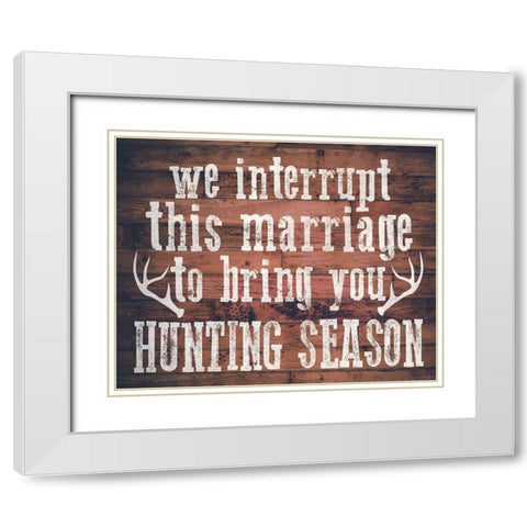 Hunting Season White Modern Wood Framed Art Print with Double Matting by Louise, Gigi