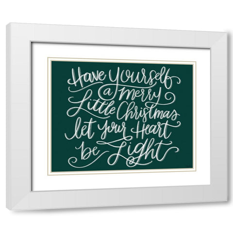 Be Light Chalk White Modern Wood Framed Art Print with Double Matting by Louise, Gigi