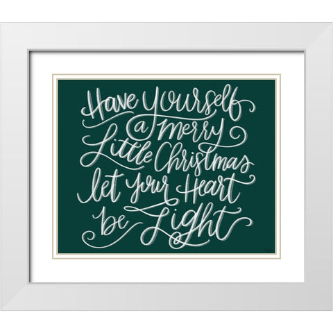 Be Light Chalk White Modern Wood Framed Art Print with Double Matting by Louise, Gigi