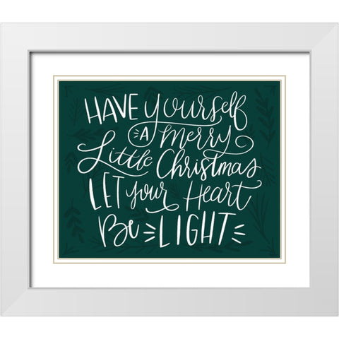 Be Light White White Modern Wood Framed Art Print with Double Matting by Louise, Gigi