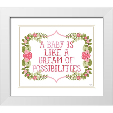 Possibilities White Modern Wood Framed Art Print with Double Matting by Louise, Gigi