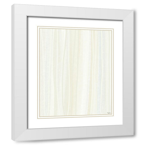 Alabaster Texture White Modern Wood Framed Art Print with Double Matting by Louise, Gigi