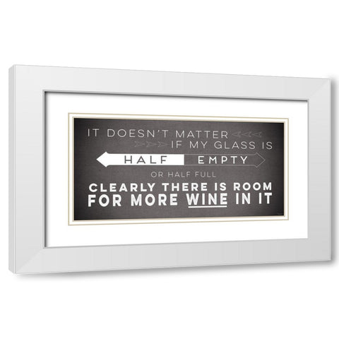 Glass Gray White Modern Wood Framed Art Print with Double Matting by Louise, Gigi