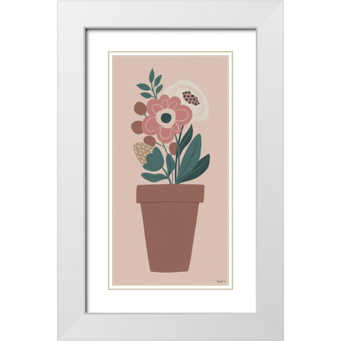 Shed Flower 2 White Modern Wood Framed Art Print with Double Matting by Louise, Gigi