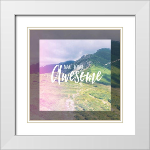 Today Awesome White Modern Wood Framed Art Print with Double Matting by Louise, Gigi