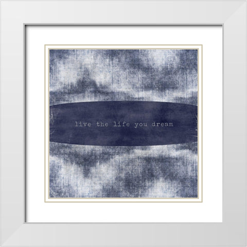 You Dream White Modern Wood Framed Art Print with Double Matting by Louise, Gigi