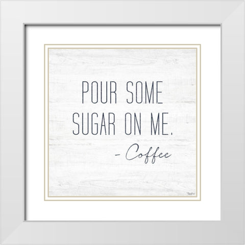 Some Sugar White Modern Wood Framed Art Print with Double Matting by Louise, Gigi