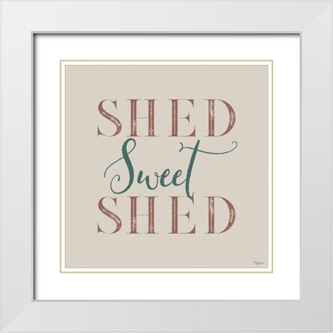 Sweet Shed White Modern Wood Framed Art Print with Double Matting by Louise, Gigi