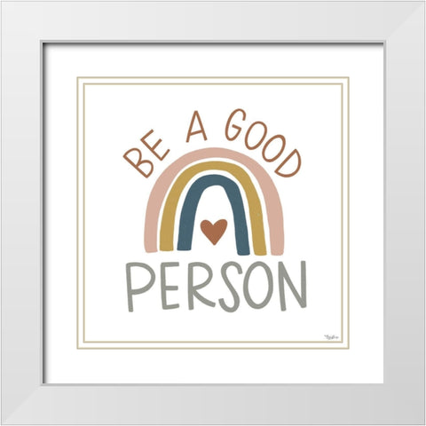 Good Person Fall White Modern Wood Framed Art Print with Double Matting by Louise, Gigi
