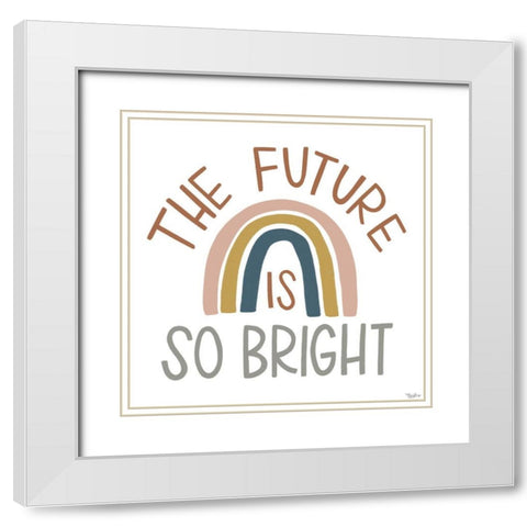 Future Bright Fall White Modern Wood Framed Art Print with Double Matting by Louise, Gigi