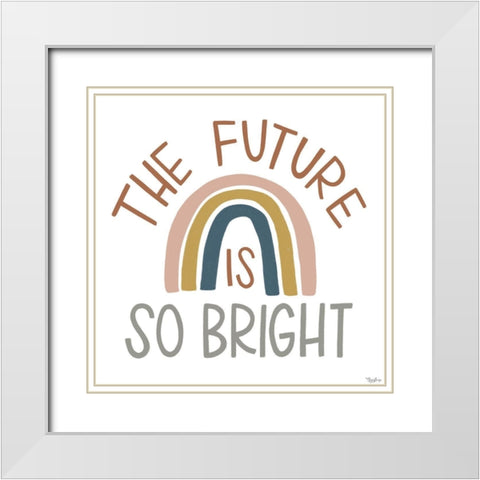 Future Bright Fall White Modern Wood Framed Art Print with Double Matting by Louise, Gigi