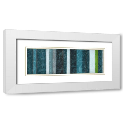 Morroccan Stripes Combined 2 White Modern Wood Framed Art Print with Double Matting by Emery, Kristin