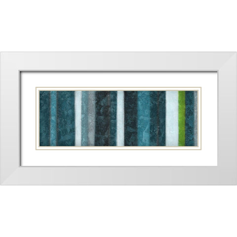 Morroccan Stripes Combined 2 White Modern Wood Framed Art Print with Double Matting by Emery, Kristin