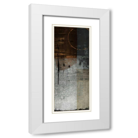 Quarters White Modern Wood Framed Art Print with Double Matting by Emery, Kristin