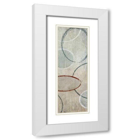 Mod I White Modern Wood Framed Art Print with Double Matting by Emery, Kristin