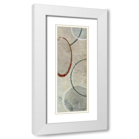 Mod II White Modern Wood Framed Art Print with Double Matting by Emery, Kristin
