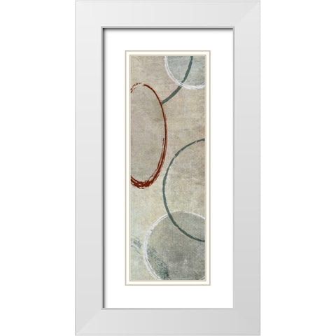 Mod II White Modern Wood Framed Art Print with Double Matting by Emery, Kristin