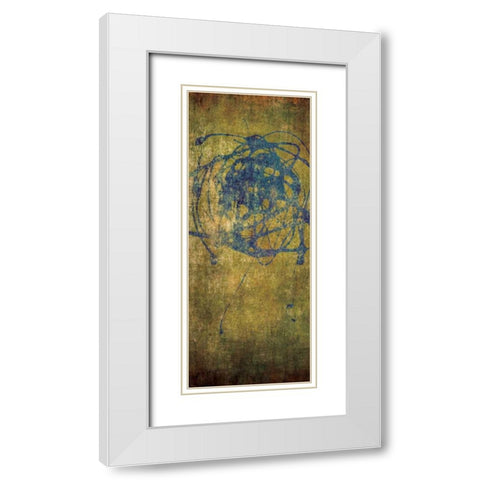 Color Splash I White Modern Wood Framed Art Print with Double Matting by Emery, Kristin