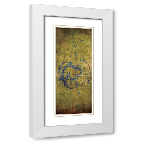 Color Splash II White Modern Wood Framed Art Print with Double Matting by Emery, Kristin