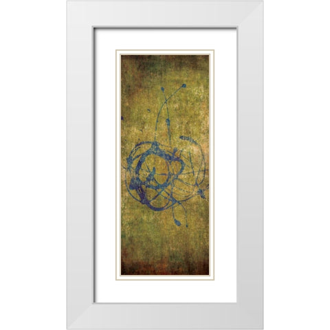 Color Splash II White Modern Wood Framed Art Print with Double Matting by Emery, Kristin