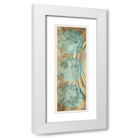 Paradise Moon White Modern Wood Framed Art Print with Double Matting by Emery, Kristin