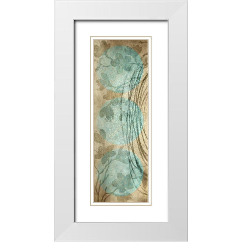 Paradise Moon White Modern Wood Framed Art Print with Double Matting by Emery, Kristin