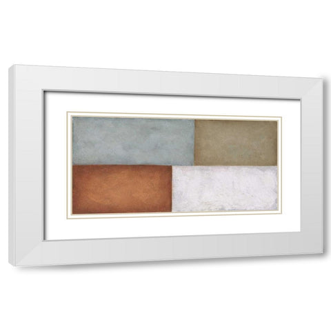 4Tile White Modern Wood Framed Art Print with Double Matting by Emery, Kristin