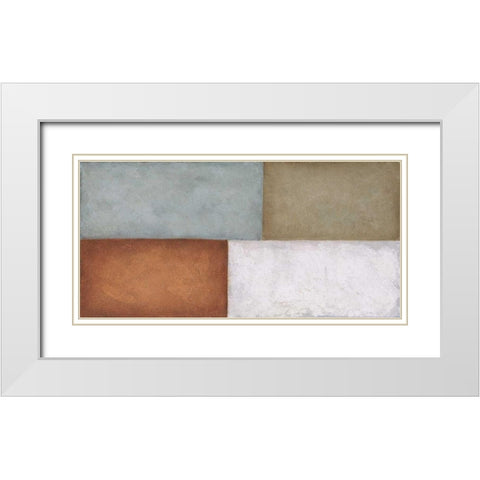 4Tile White Modern Wood Framed Art Print with Double Matting by Emery, Kristin