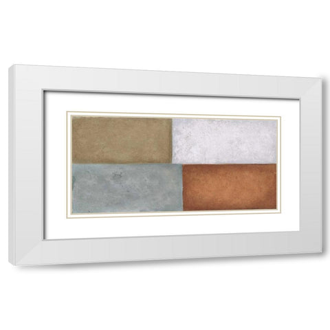 4Tile 2 White Modern Wood Framed Art Print with Double Matting by Emery, Kristin